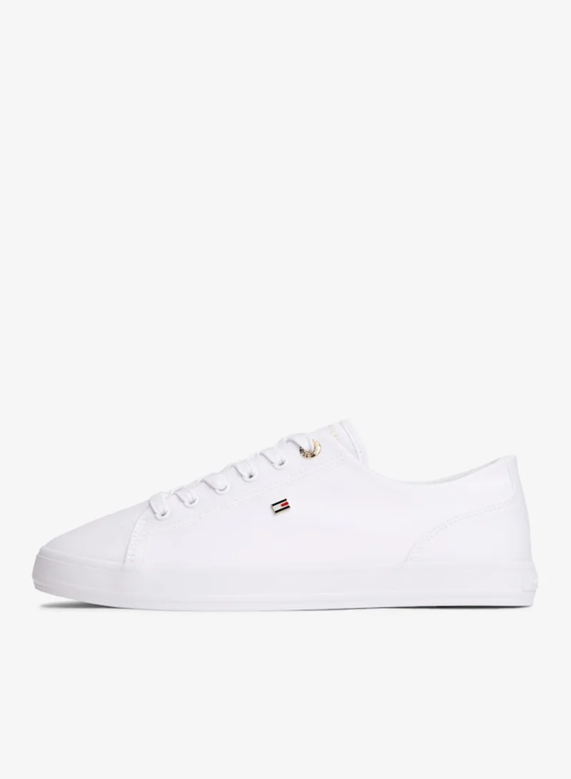 TOMMY HILFIGER  Enamel Flag Canvas Trainers for Women | Best Price UAE